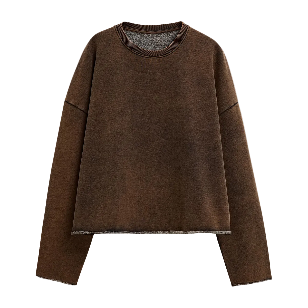 Heavyweight Washed Cropped Sweatshirt