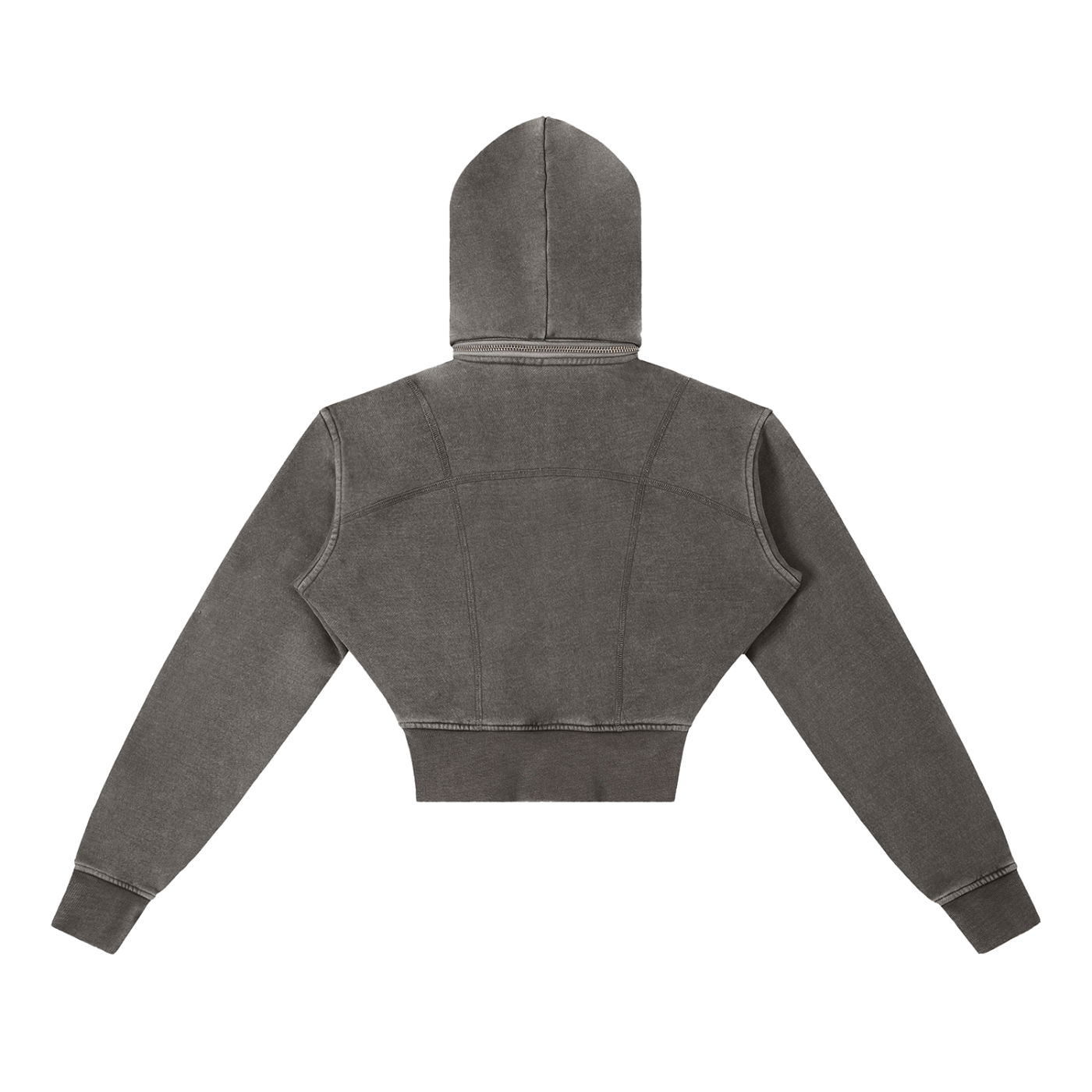 Cyber Design Cropped Hoodie
