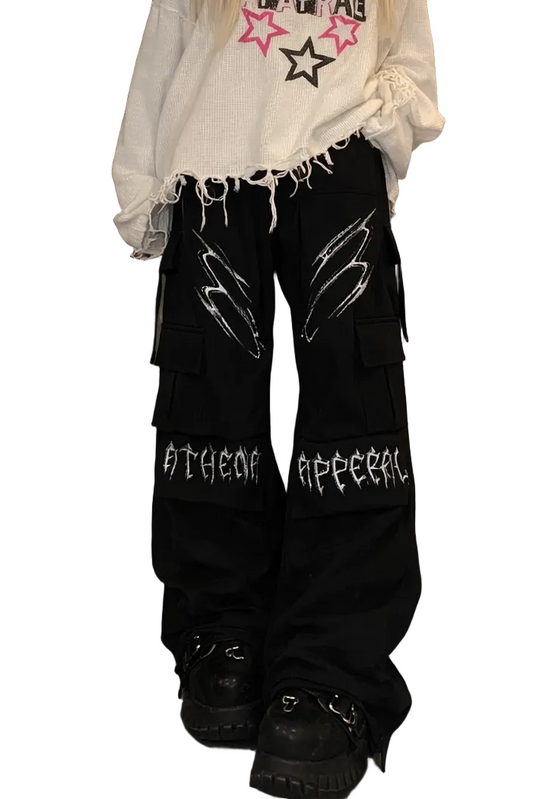 Metal Logo wide - leg sweatpants