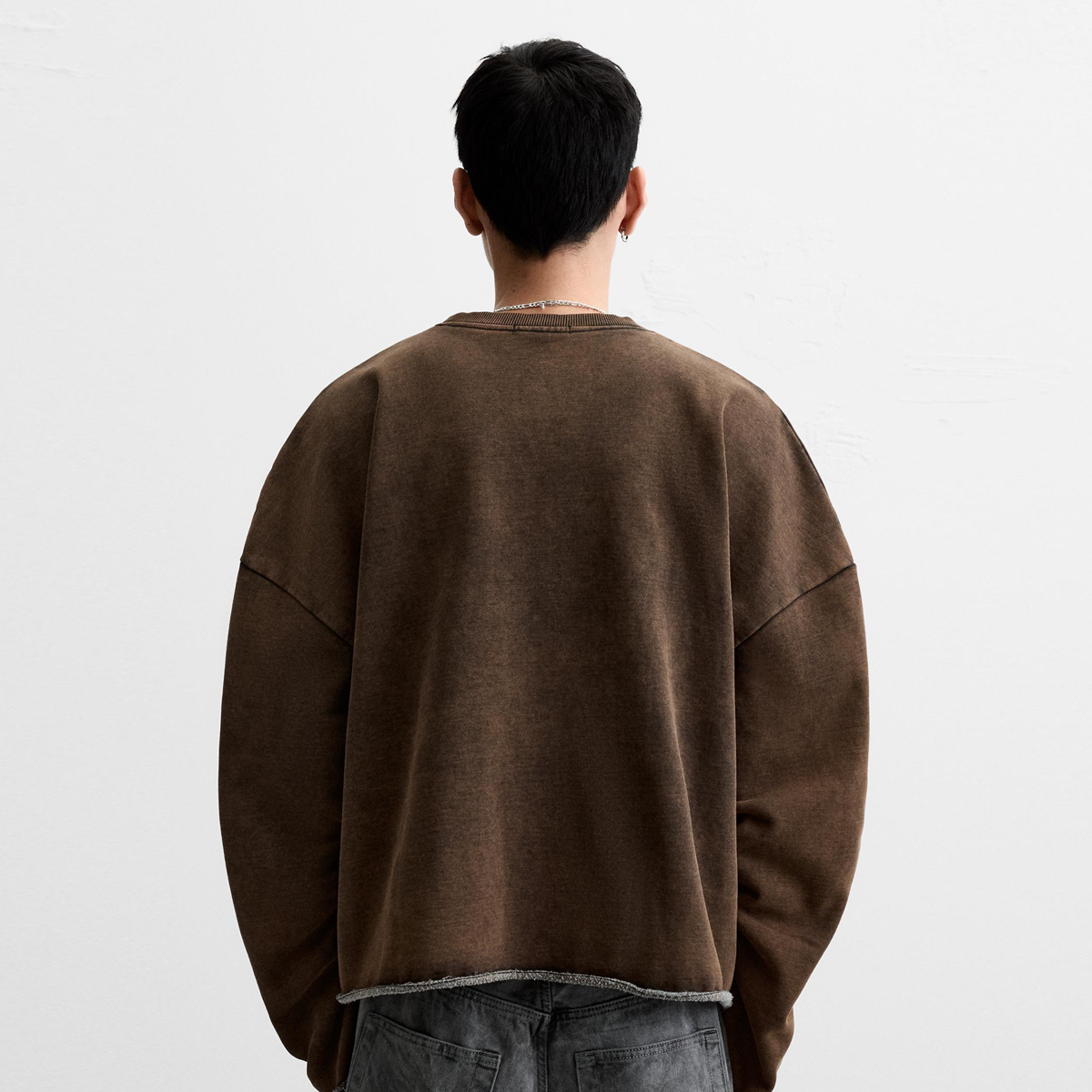 Heavyweight Washed Cropped Sweatshirt