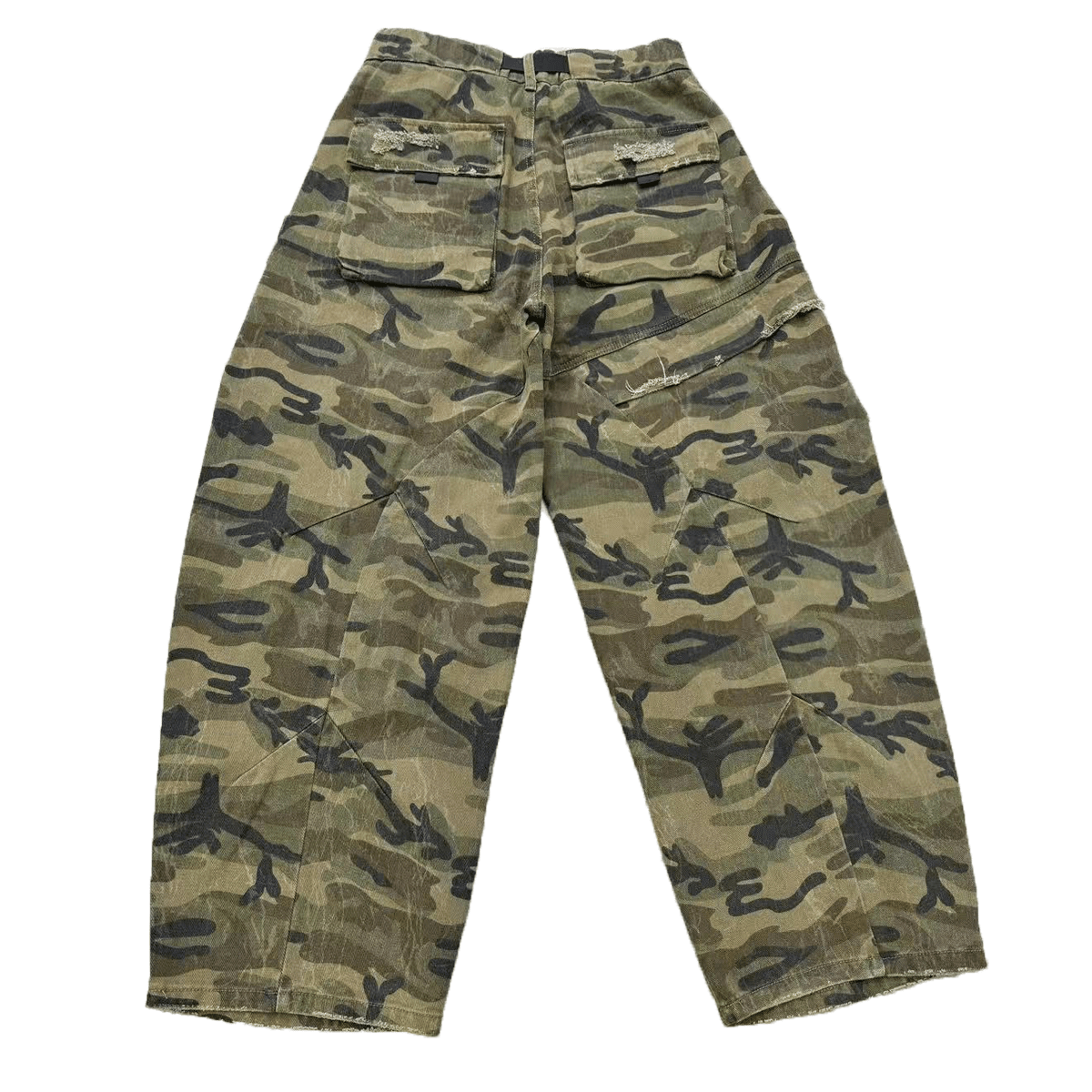Unisex Camouflage Loose Wide-leg Jeans