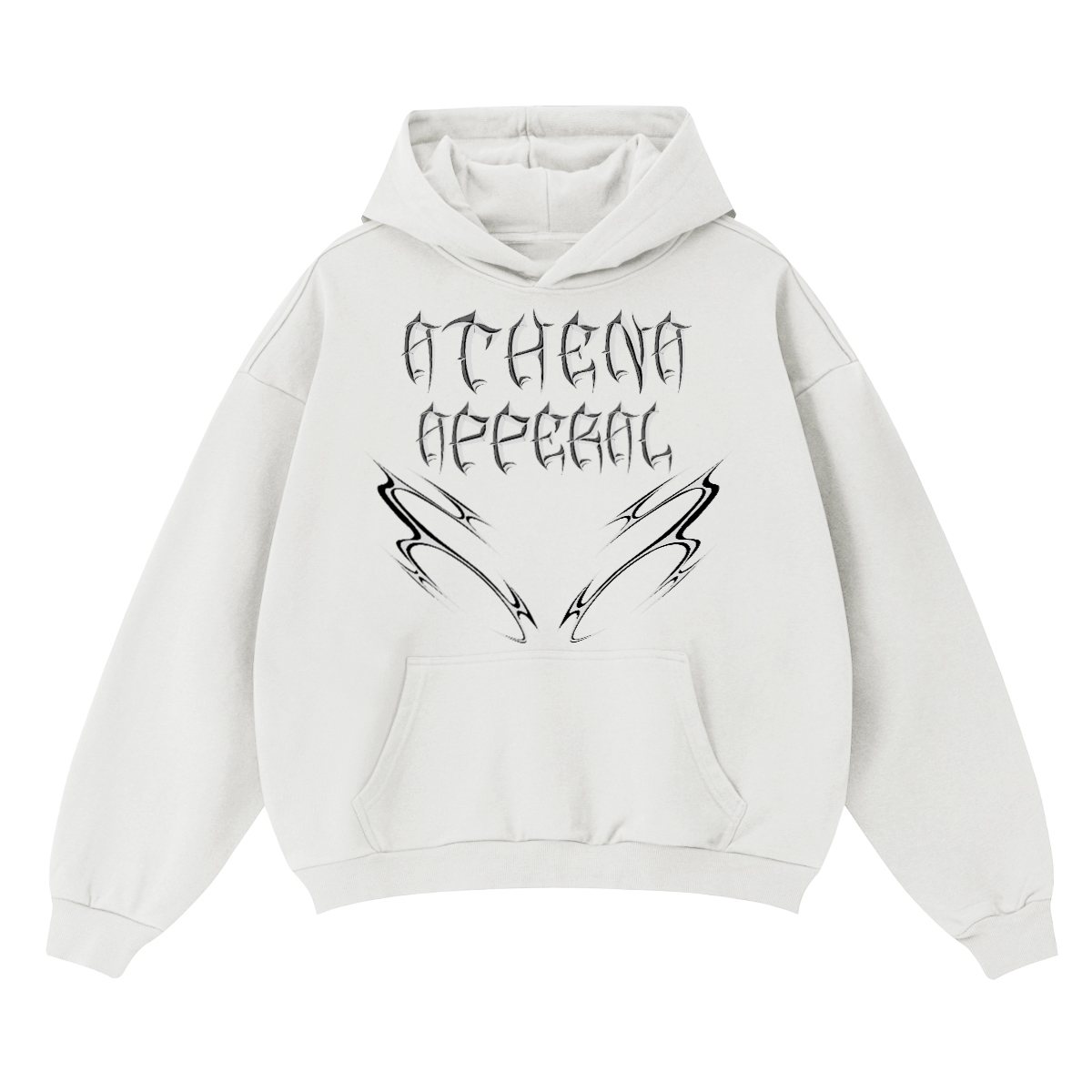 Boxy Fit Metal Logo Hoodie