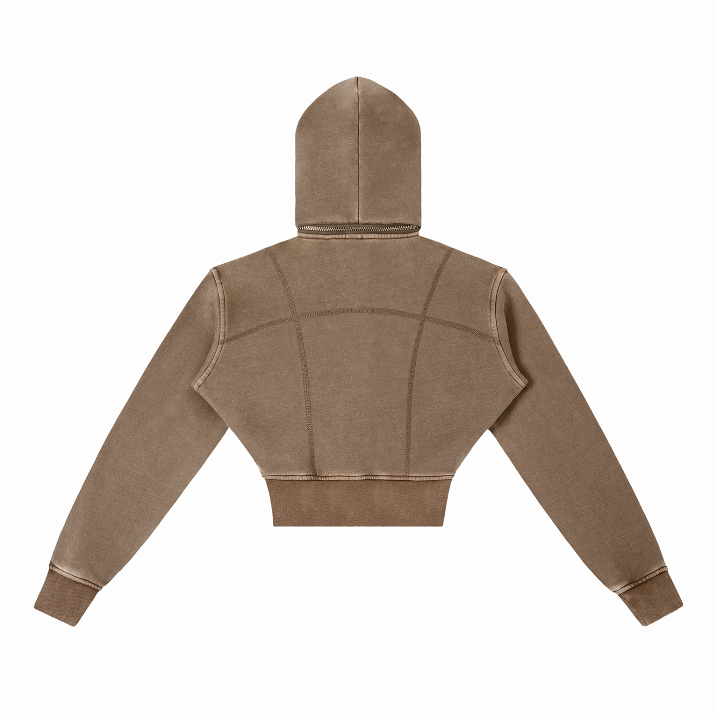 Cyber Design Cropped Hoodie