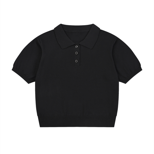 Women’s Knit Cotton Polo Shirt