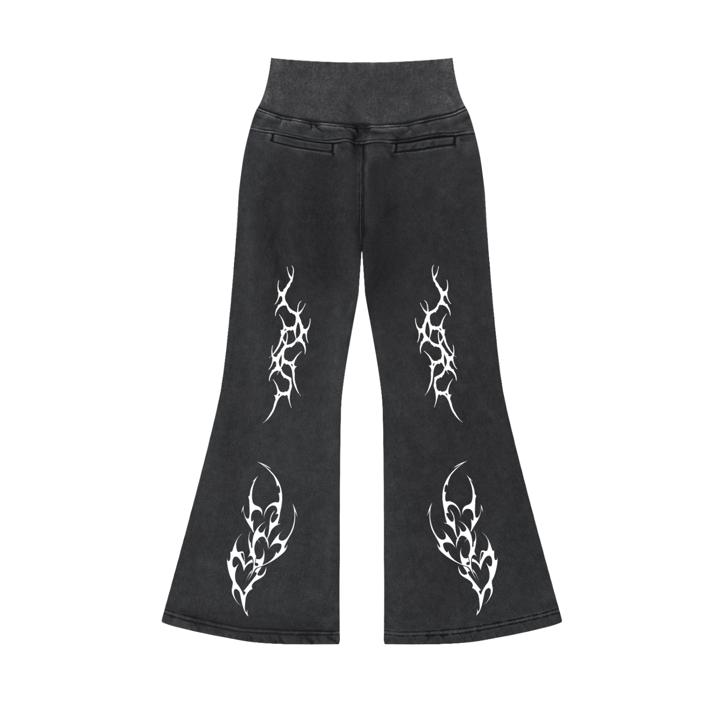 Cyber Design Flared Pants