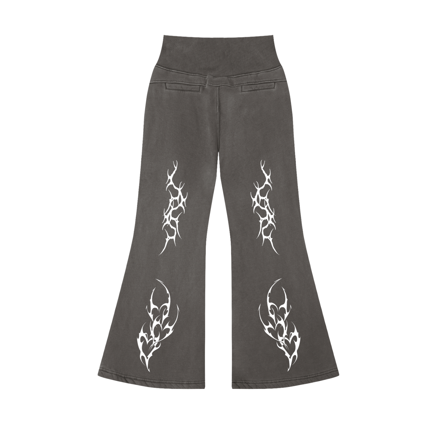 Cyber Design Flared Pants