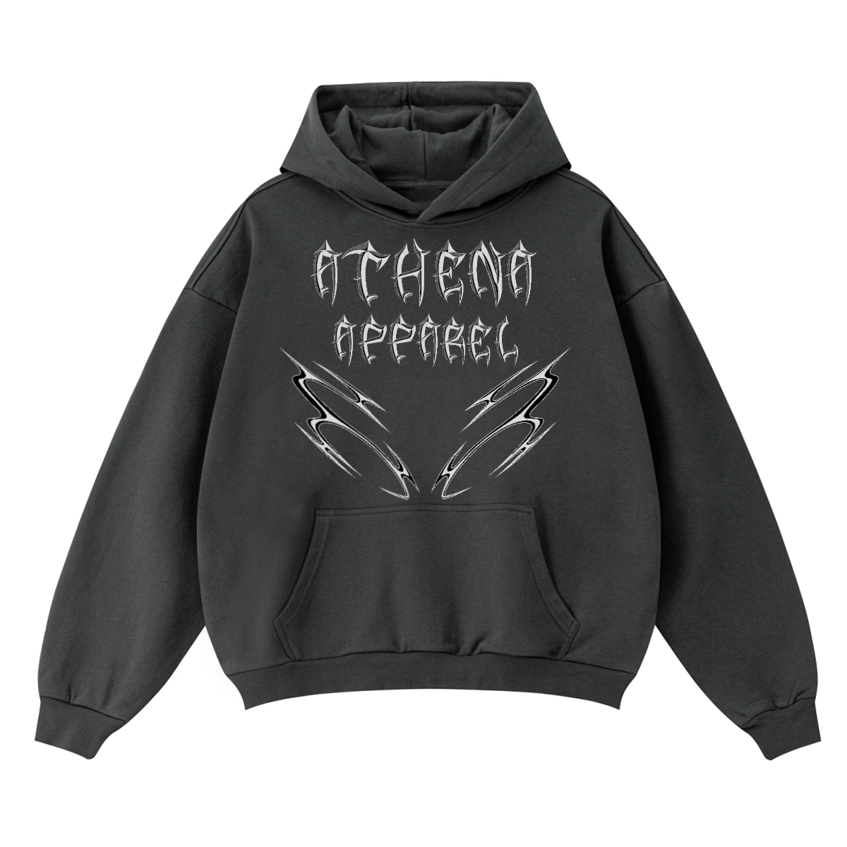 Boxy Fit Metal Logo Hoodie
