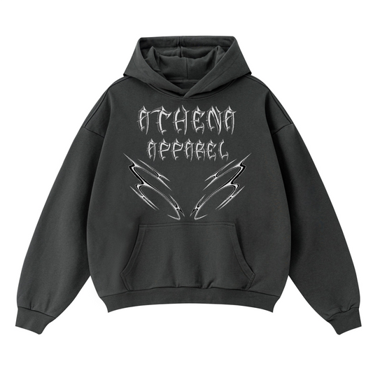 Boxy Fit Metal Logo Hoodie